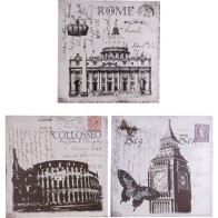 Retro Cities Canvas Assorted