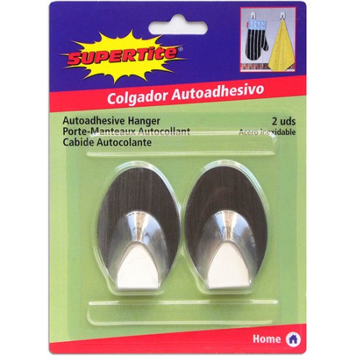 Stainless Steel Adhesive Hooks for Home Organization