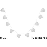 LED Light Strip with 10 Hearts 8cm 2AA