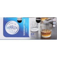 Set of 6 Transparent Glasses 22cl for Stylish Drinking