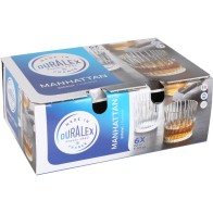 Set of 6 Transparent Glasses 22cl for Stylish Drinking