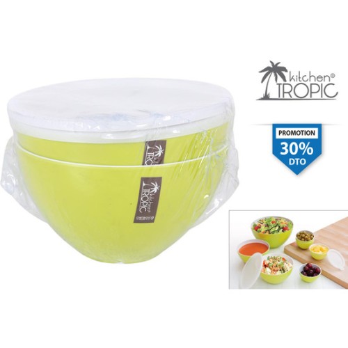 Set of 2 Salad Bowls with Lid 15.8 Lima