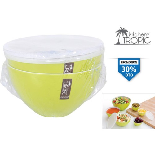 Set of 2 Salad Bowls with Lid 15.8 Lima