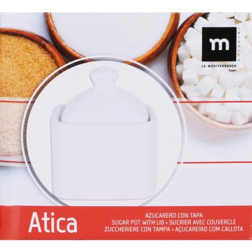 Sugar Bowl with Lid 9.5x9.5x7cm Atica