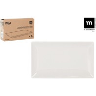Ivory Gloss Rectangular Dish 25x15cm Elite