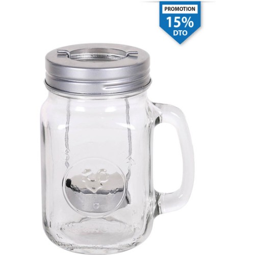 45cl Candle Holder Jar 7x7x13.5 cm
