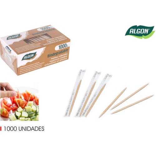 Set de 1000 Palillos Higiénicos con Filtro Algon para una Comida Limpia