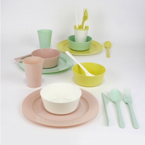 Set de 4 Bol PP Pastel DEM