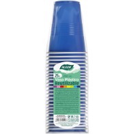 Set de 25 vasos bicolor azul-blanco