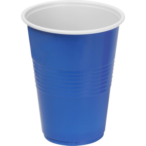 Set de 25 vasos bicolor azul-blanco