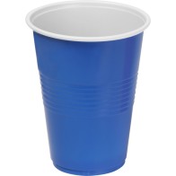 Set de 25 vasos bicolor azul-blanco