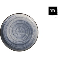Round Swirl Nordic Ivory Glossy Plate Ø20cm