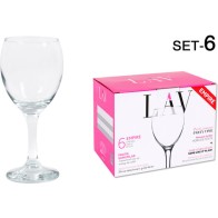 Set of 6 Empire 245cc Wine Glasses