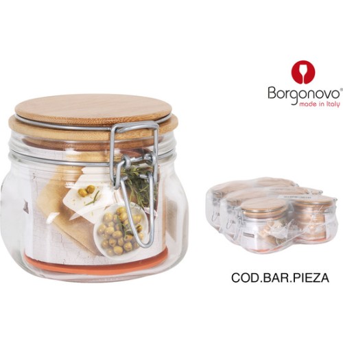 Hermetic Jar Primizie 500cc Bamboo Lid