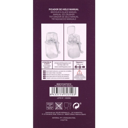 Picador Hielo Manual Quttin