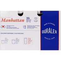 Set 6 Vasos Transparentes 30.5cl Manhattan