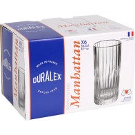 Set 6 Vasos Transparentes 30.5cl Manhattan
