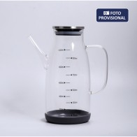 1000ml Borosilicate Oil Bottle with Steel Lid