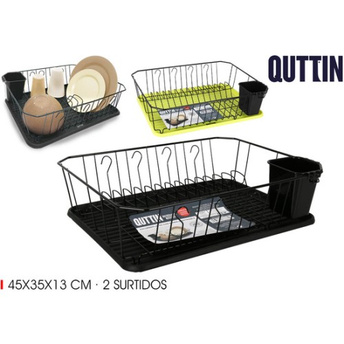 Dish Rack with Tray 45x35x13cm Efficient Kitchen Storage