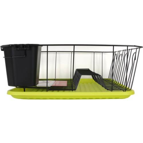 Escurreplatos Con Bandeja 45x35x13cm Almacenamiento Eficiente de Cocina
