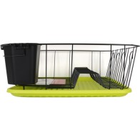 Escurreplatos Con Bandeja 45x35x13cm Almacenamiento Eficiente de Cocina