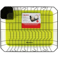 Escurreplatos Con Bandeja 45x35x13cm Almacenamiento Eficiente de Cocina