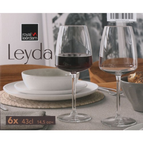 Set of 6 Leyda Wine Glasses 43cl