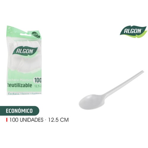 Set-100 Cuchara Eco.post-Cafe 12.5cm Algon