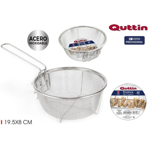 19.5cm Foldable Metal Fryer Quttin