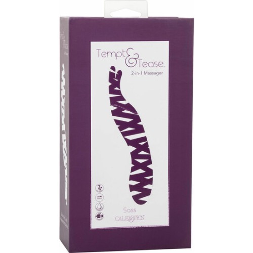 Tempt and Tease Sass Purple Dual-Sided Massager