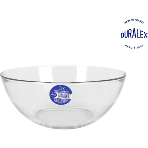 Salad Bowl Ø23cm/2.4l Transparent Red Lys