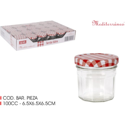 Multi-Purpose Glass Jar 100cc Mediterranean