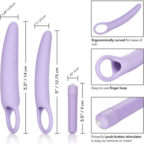 Dlb Isabelle Silicone Dildo Set - Purple
