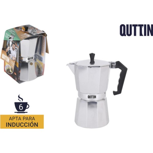Cafetera Aluminio Gris 6 Servicios InducciÓn Quttin