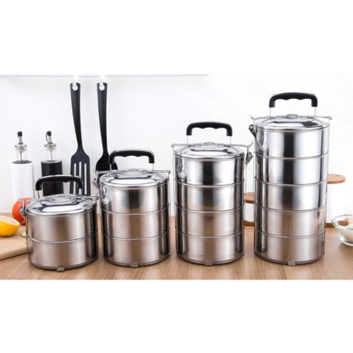 Privilege Double Plate Lunch Box 14cm Steel - Practical Food Storage