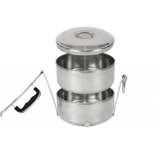 Privilege Double Plate Lunch Box 14cm Steel - Practical Food Storage