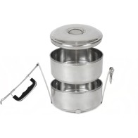 Privilege Double Plate Lunch Box 14cm Steel - Practical Food Storage