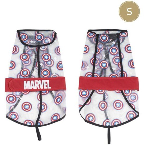 Adjustable Waterproof Dog Raincoat Captain America