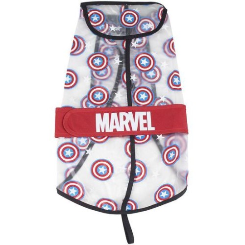 Adjustable Waterproof Dog Raincoat Captain America