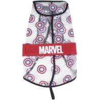 Adjustable Waterproof Dog Raincoat Captain America