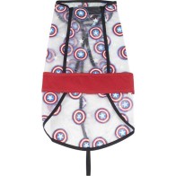 Adjustable Waterproof Dog Raincoat Captain America