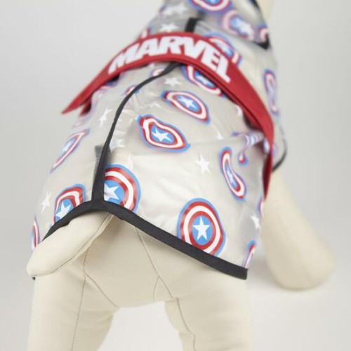 Adjustable Waterproof Dog Raincoat Captain America