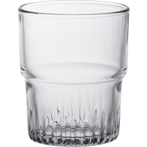 Set of 6 Stackable Transparent Glasses for Drinks