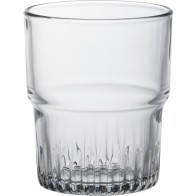 Set of 6 Stackable Transparent Glasses for Drinks
