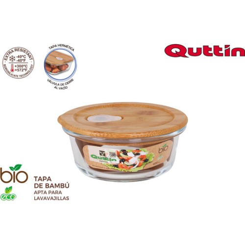 Round Bamboo Lid Lunch Box 13.5cm