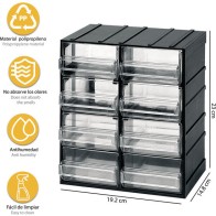 Unidad De Almacenamiento Modular En Plástico 192x148x230 Mm
