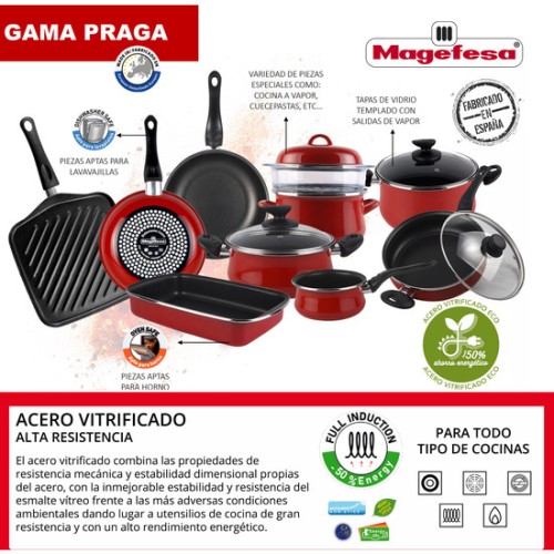 Magefesa Praga Olla 30 Con Tapa Vidrio