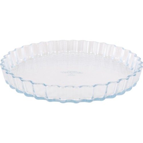 27cm Ruffled Glass Pie Mold Quttin