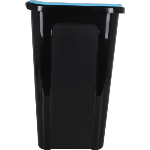 Coverline 44L Trash Bin Black Blue Lid