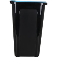 Coverline 44L Trash Bin Black Blue Lid